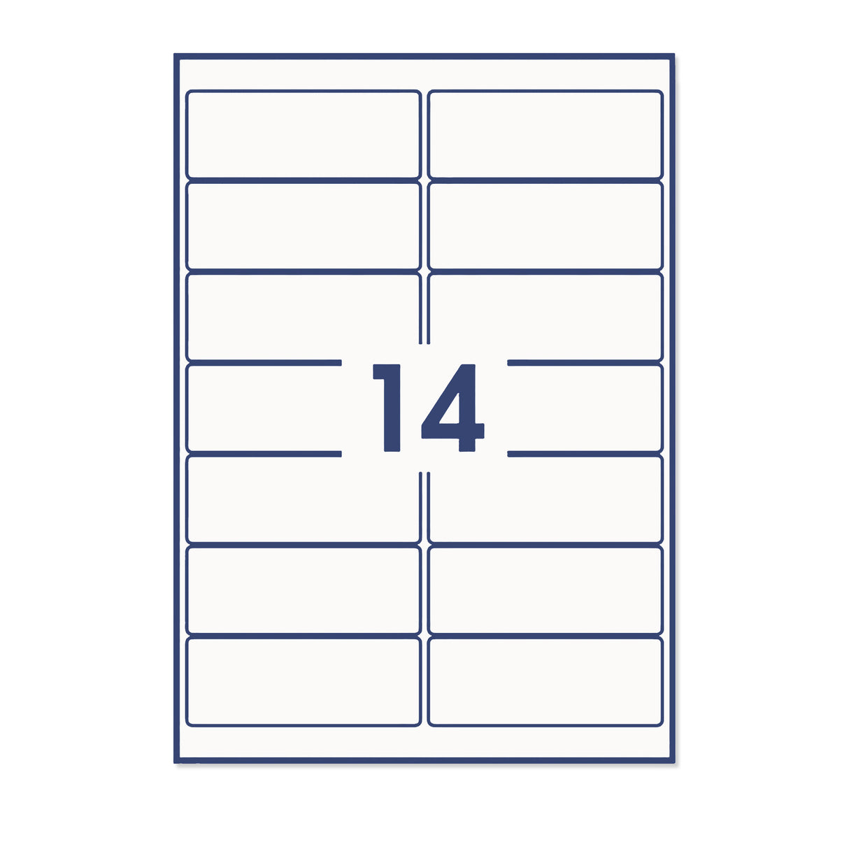 Etykiety samoprzylepne prostokątne