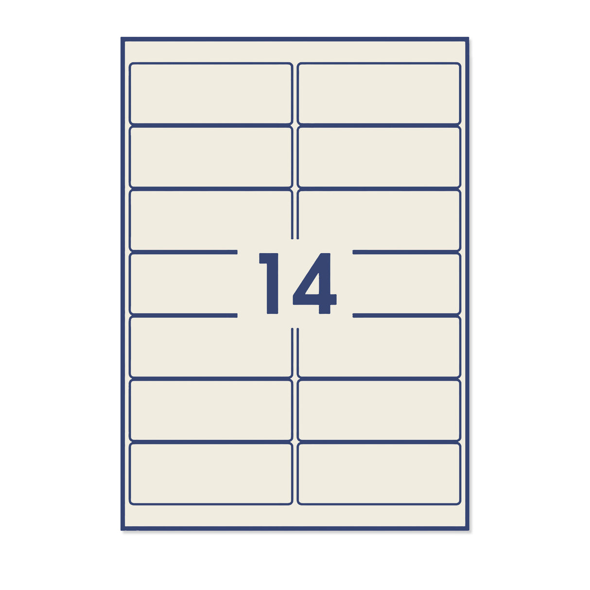 Etykiety samoprzylepne prostokątne