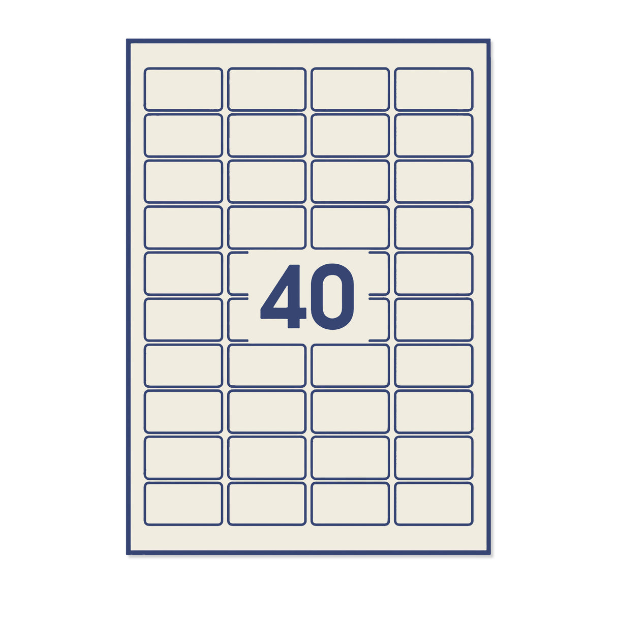 Etykiety samoprzylepne prostokątne