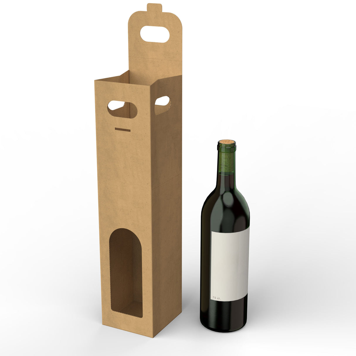 Kartonowe pudełko na wino (75 cl.)