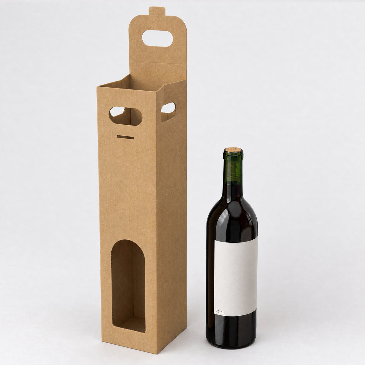 Kartonowe pudełko na wino (75 cl.)