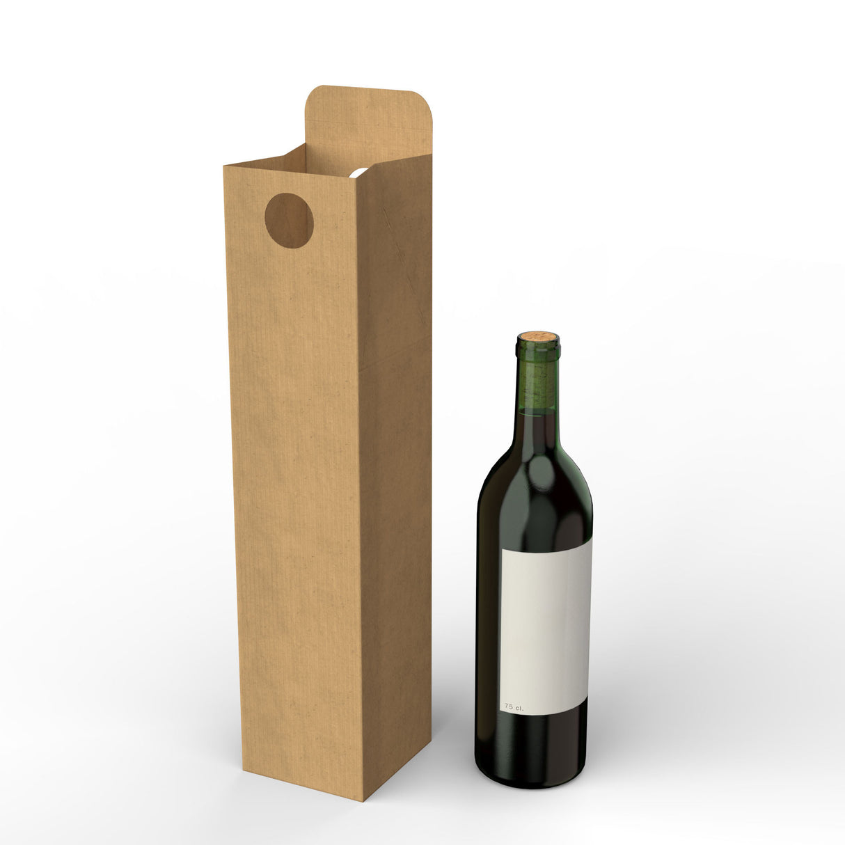 Kartonowe pudełko na wino (75 cl.)