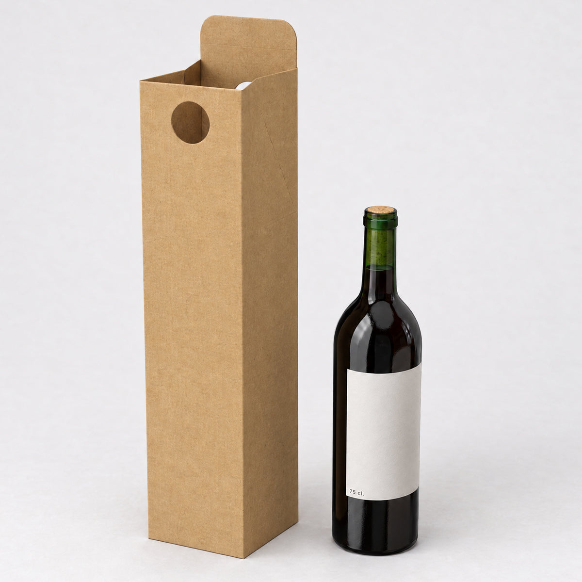 Kartonowe pudełko na wino (75 cl.)