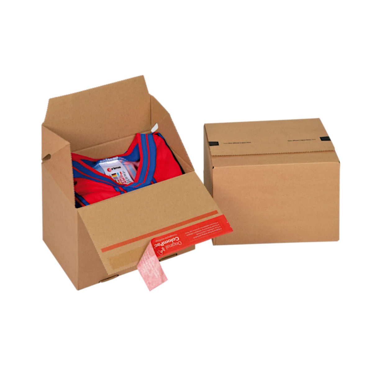 Pudełko kartonowe z samouszczelniającym zamknięciem do wysyłki