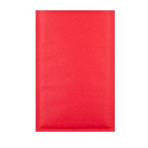 Coloured Kraft Paper Bubble Bag Mailers Red 350 x 250 mm