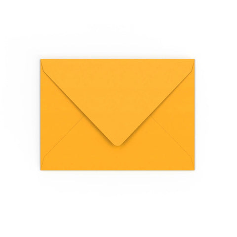 Dark Yellow Gummed V-Flap Envelope (133 x 184mm)