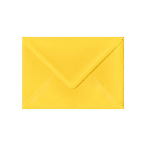 Mid Yellow Gummed V-Flap Envelope (133 x 184mm)