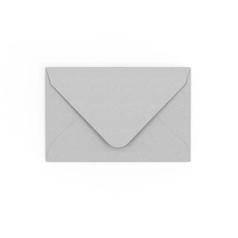Pale Grey Gummed V-Flap Envelope (65 x 94mm)