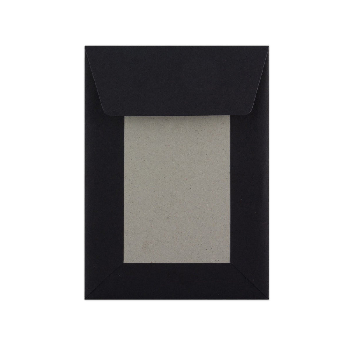 Czarna Koperta z Kartonową Tylną Ścianką 162x114 mm (C6)