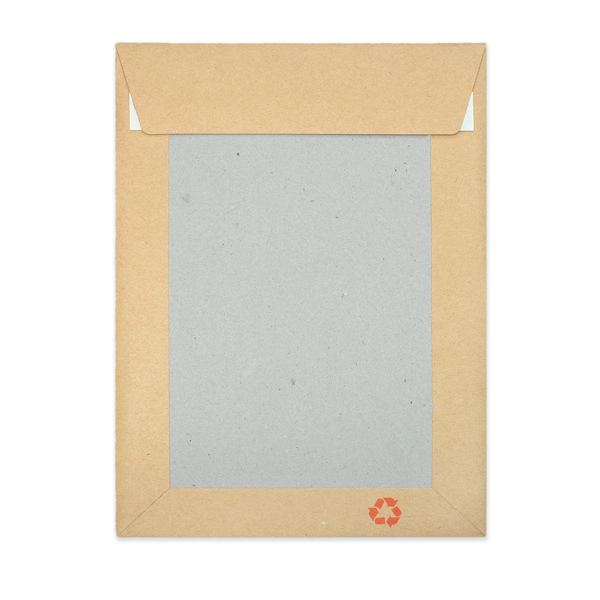 Koperta z Szarego Papieru z Kartonową Tylną Ścianką – z Nadrukiem 241x178 mm