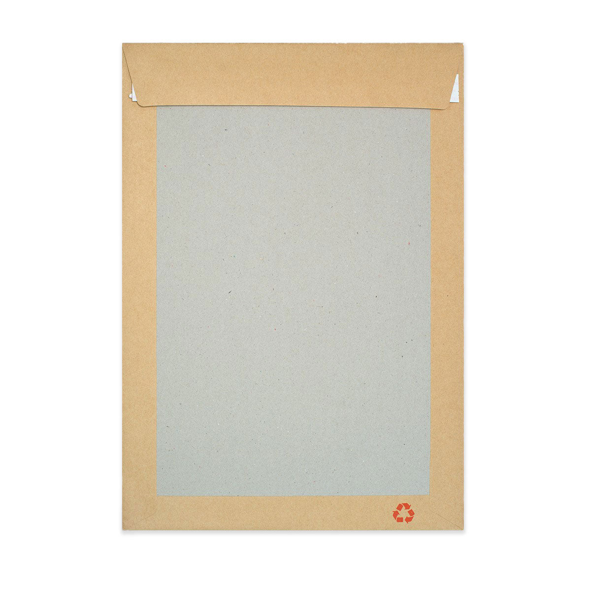 Koperta z Szarego Papieru z Kartonową Tylną Ścianką – z Nadrukiem 324x229 mm (C4) 450gr