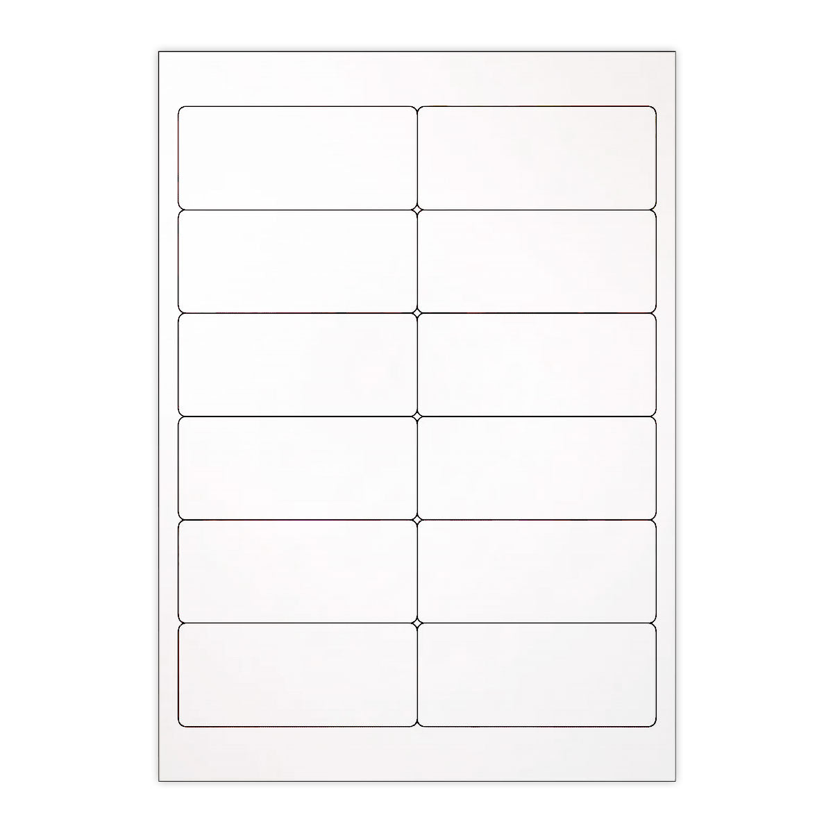 Białe etykiety samoprzylepne