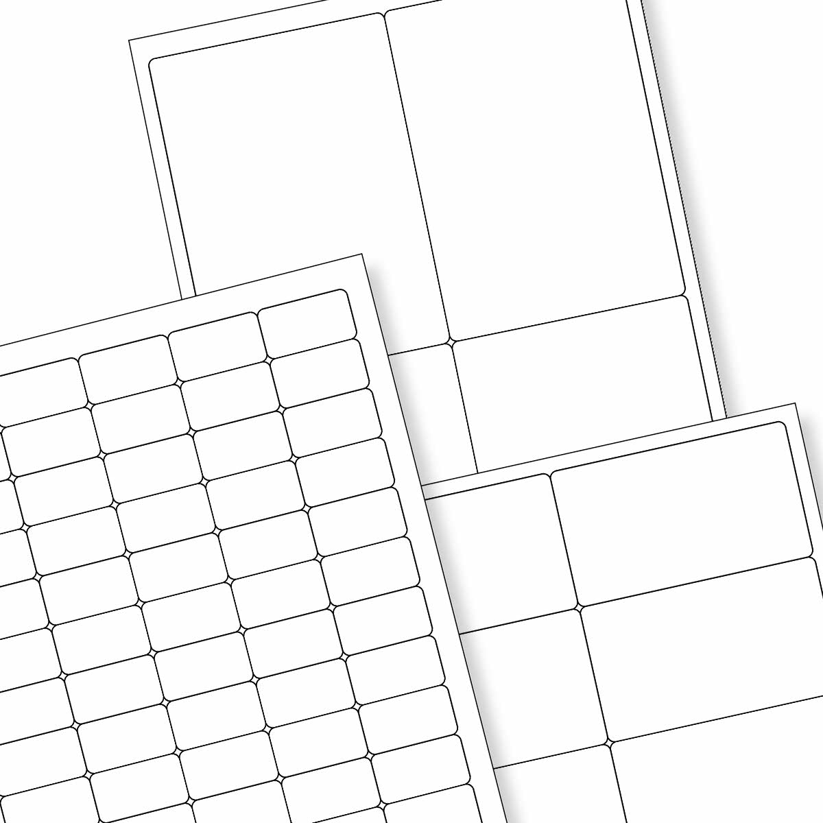 Białe etykiety samoprzylepne