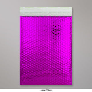 Błyszczące metaliczne koperty bąbelkowe