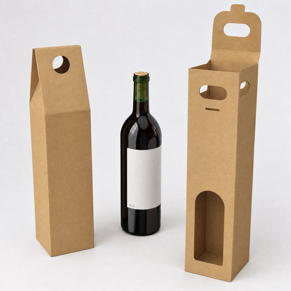 Kartonowe pudełko na wino (75 cl.)