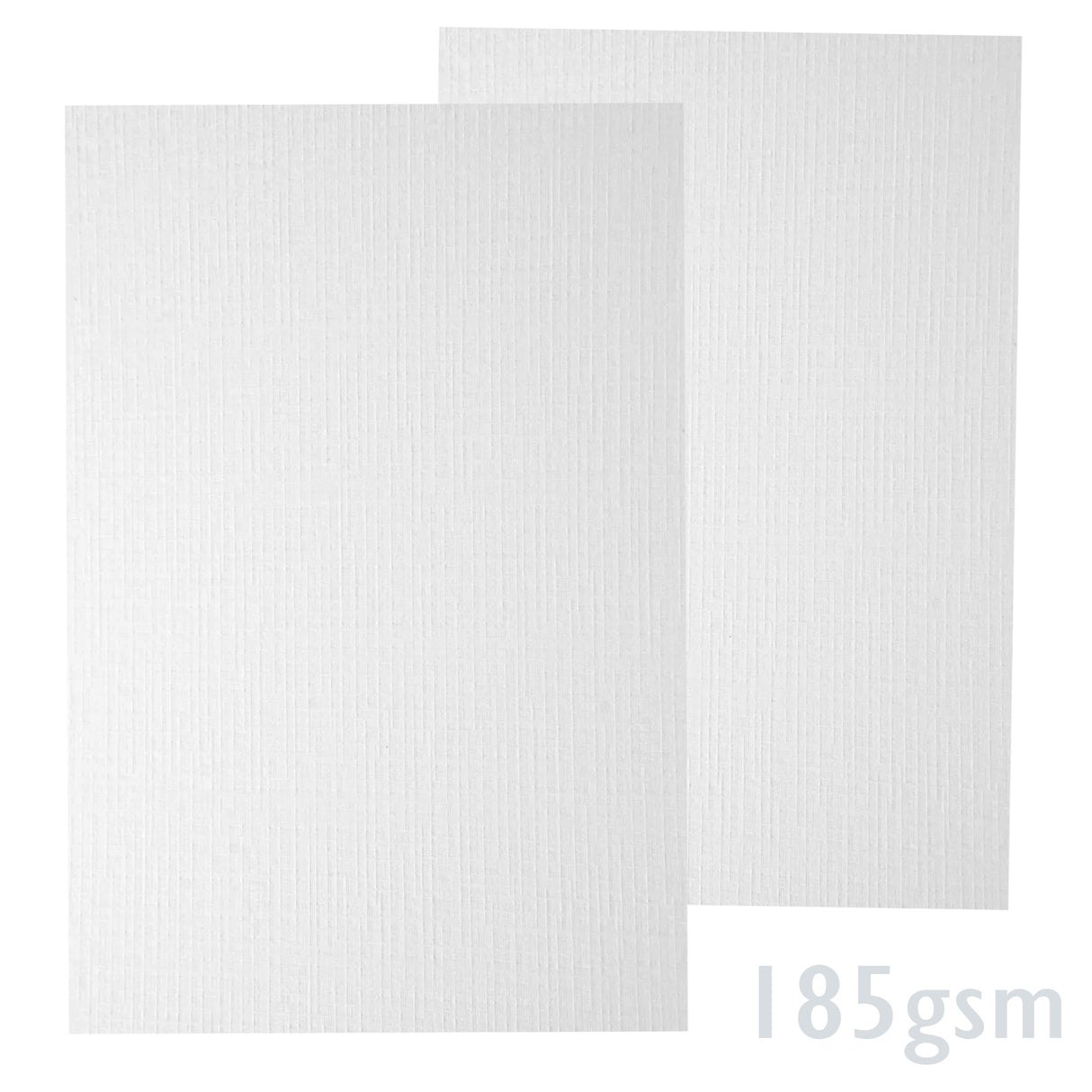 Biały papier żeberkowany 185g/m²
