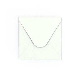 Biała koperta ze strukturą młotkową 110x100 mm