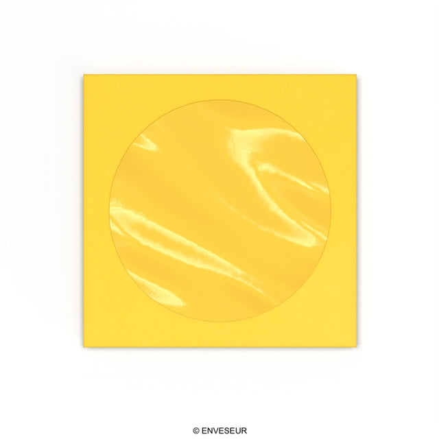 CD Window Envelopes Yellow 85 x 85 mm