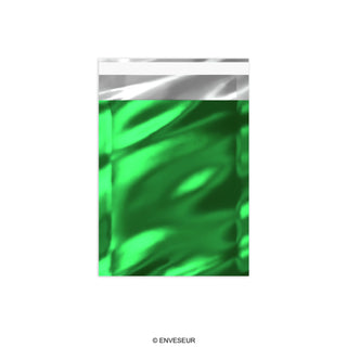 Błyszczące metaliczne koperty foliowe