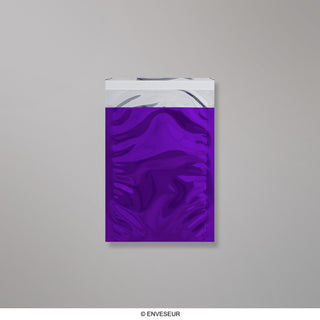 Błyszczące metaliczne koperty foliowe