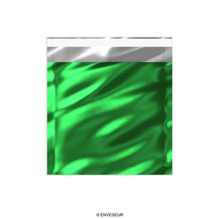 Błyszczące metaliczne koperty foliowe