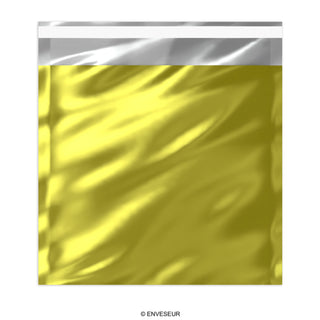 Błyszczące metaliczne koperty foliowe