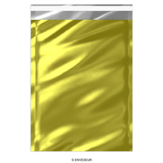 Błyszczące metaliczne koperty foliowe