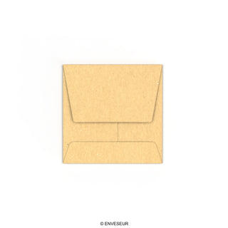 60x60 mm Koperta z szarego papieru