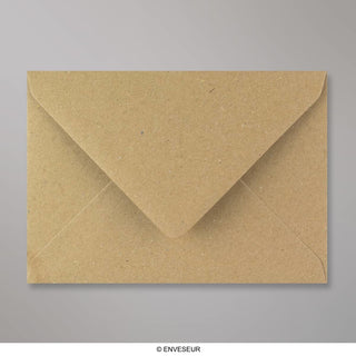 114x162 mm (C6) Brązowa koperta z papieru z recyklingu