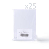 Zestaw białych, trójdzielnych kartek o fakturze młotkowej z owalnym okienkiem