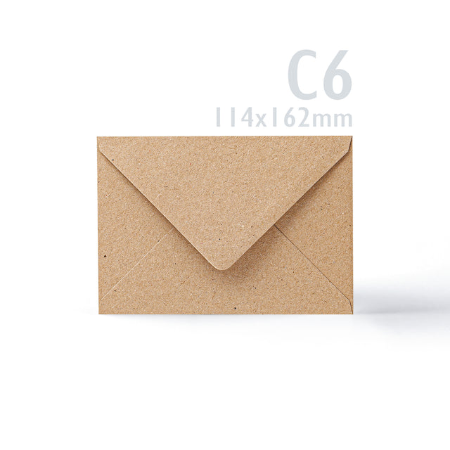 Kraft Cards & Envelopes Pack Manila 165 x 230 x 30 mm