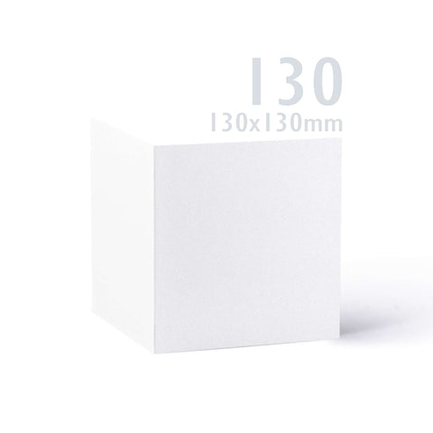 White Smooth Cards & Envelopes Pack White 130x130 mm + 125x125 mm