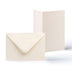 Hammered Cards & Envelopes Pack Ivory 114x192 mm + 105x148 mm