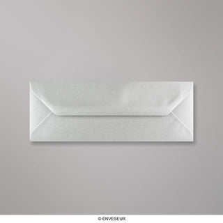 80x215 mm Koperta srebrna metaliczna
