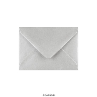 82x113 mm (C7) Koperta srebrna metaliczna