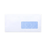 Koperta biała z nadrukiem wewnętrznym – z okienkiem 110x220mm (DL) 80gr/m²
