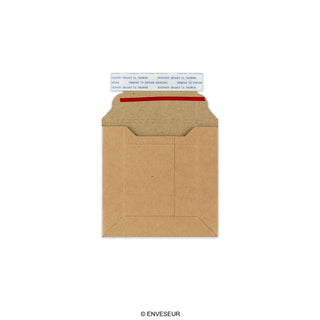120x120 mm Mocna kartonowa koperta z szarego papieru