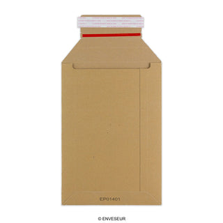 245x170 mm Mocna kartonowa koperta z szarego papieru