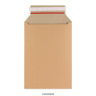 370x285 mm Mocna kartonowa koperta z szarego papieru