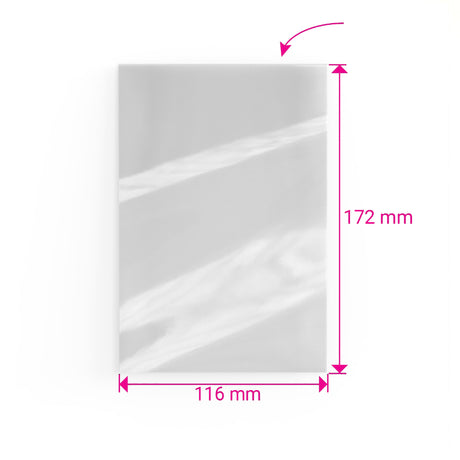 Niezamykalne torebki celofanowe