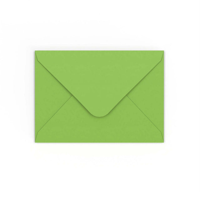 Mid Green Gummed V-Flap Envelope (125 x 175mm)