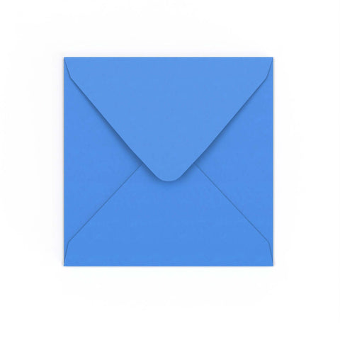 Bright Blue Gummed V-Flap Envelope (155 x 155mm)