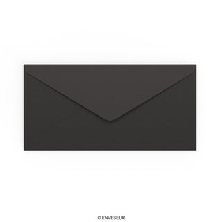 110x220 mm (DL) Koperta czarna