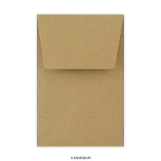 Pojemna koperta z szarego papieru 220x110x25 mm (DL)