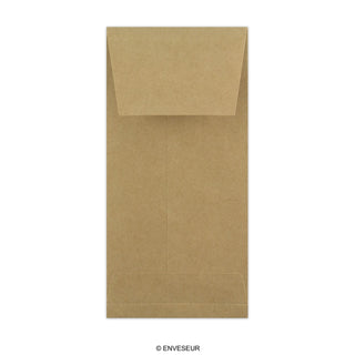 Pojemna koperta z szarego papieru 220x110x25 mm (DL)