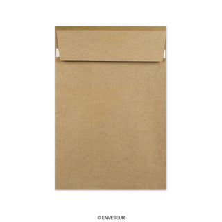 Pojemna koperta z szarego papieru 220x110x25 mm (DL)