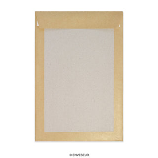 Koperta z Szarego Papieru z Kartonową Tylną Ścianką 260x360 mm