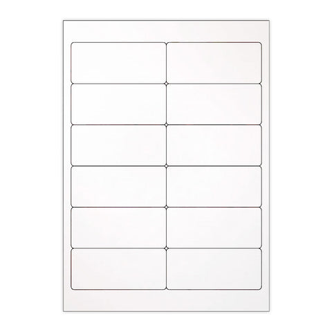 White Adhesive Labels Clear 97 x 42.30 mm (12 labels)