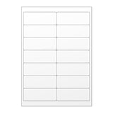 Białe etykiety samoprzylepne