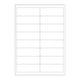 White Adhesive Labels White 99.10 x 34 mm (16 labels)